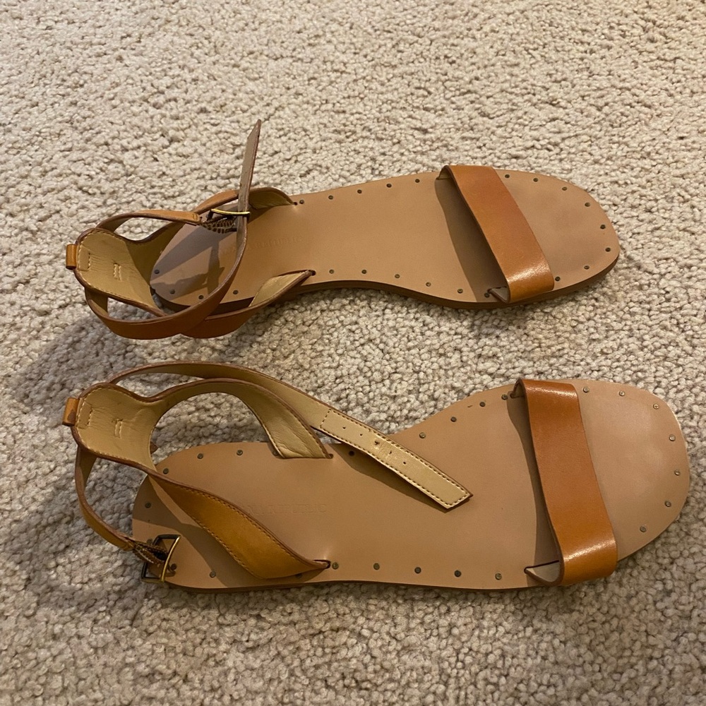 Banana Republic Tan Leather Sandals